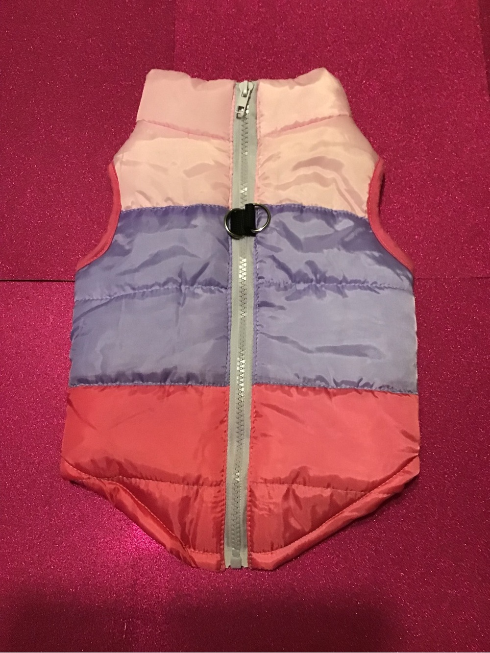 Pastel Dog Puffer Coat Jacket Harness